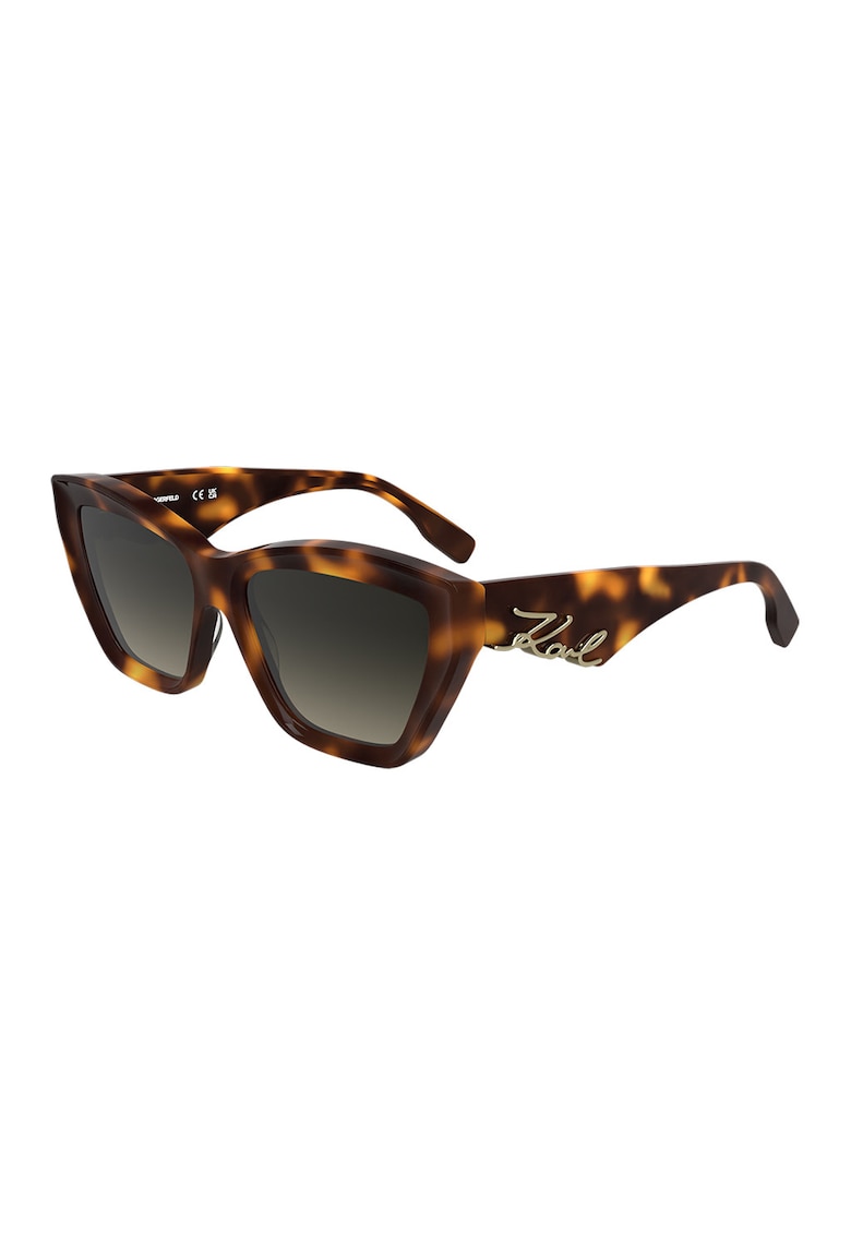 Ochelari de soare butterfly cu logo - Maro inchis/Galben