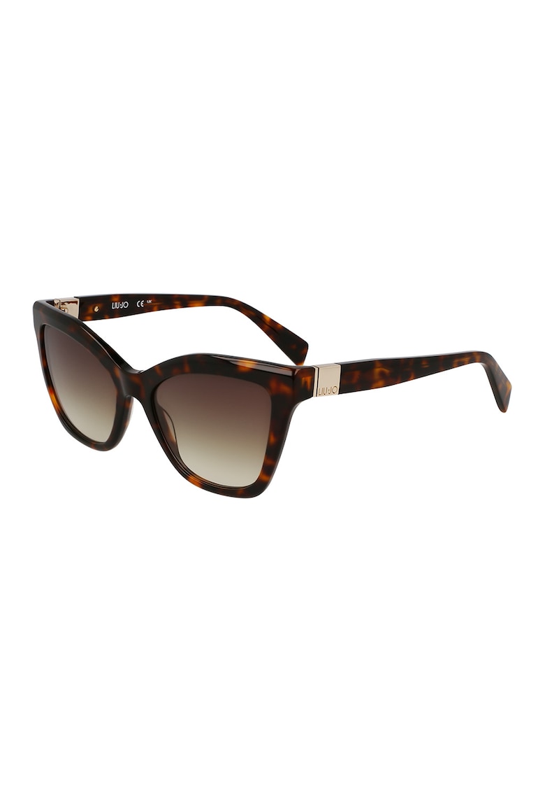 Ochelari de soare cat-eye - Maro inchis/Galben