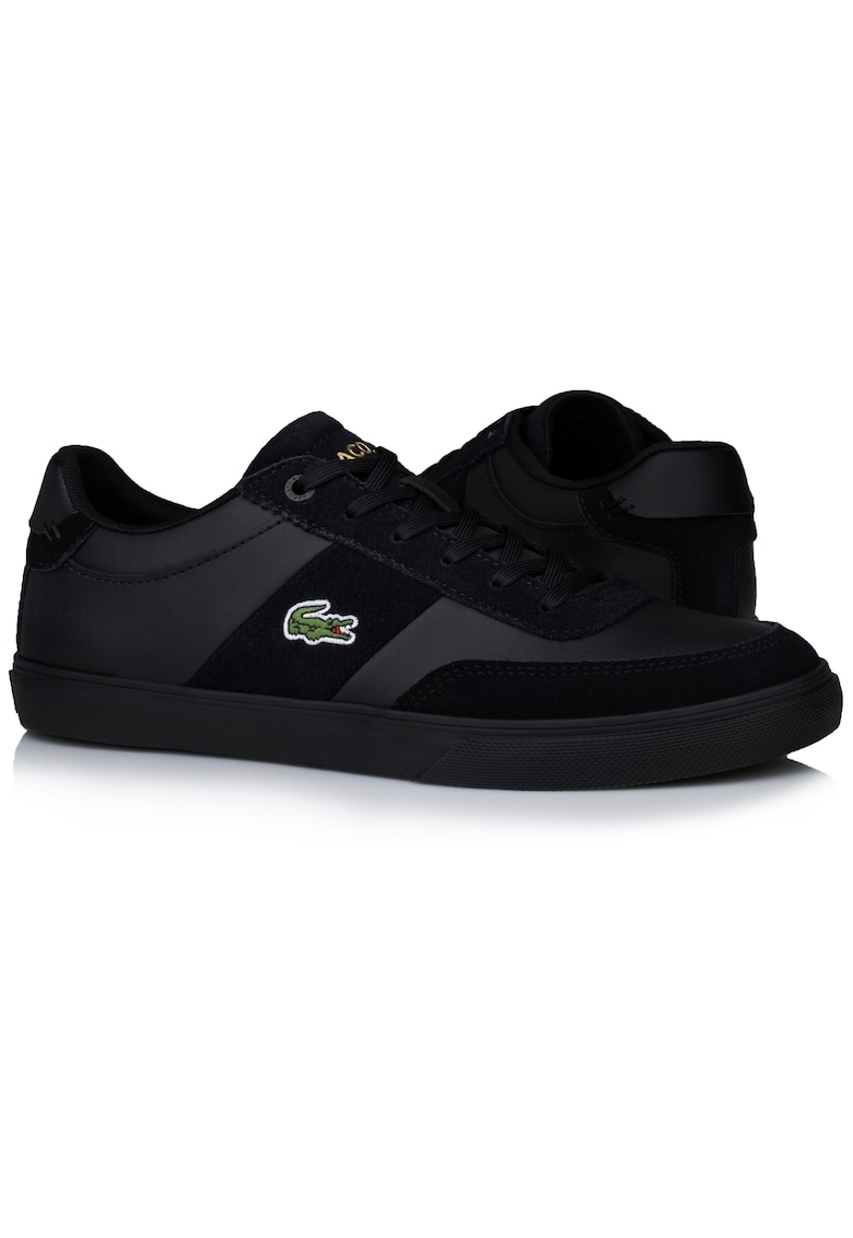 Pantofi sport Court-Master Pro - piele naturala - negru - pentru barbati
