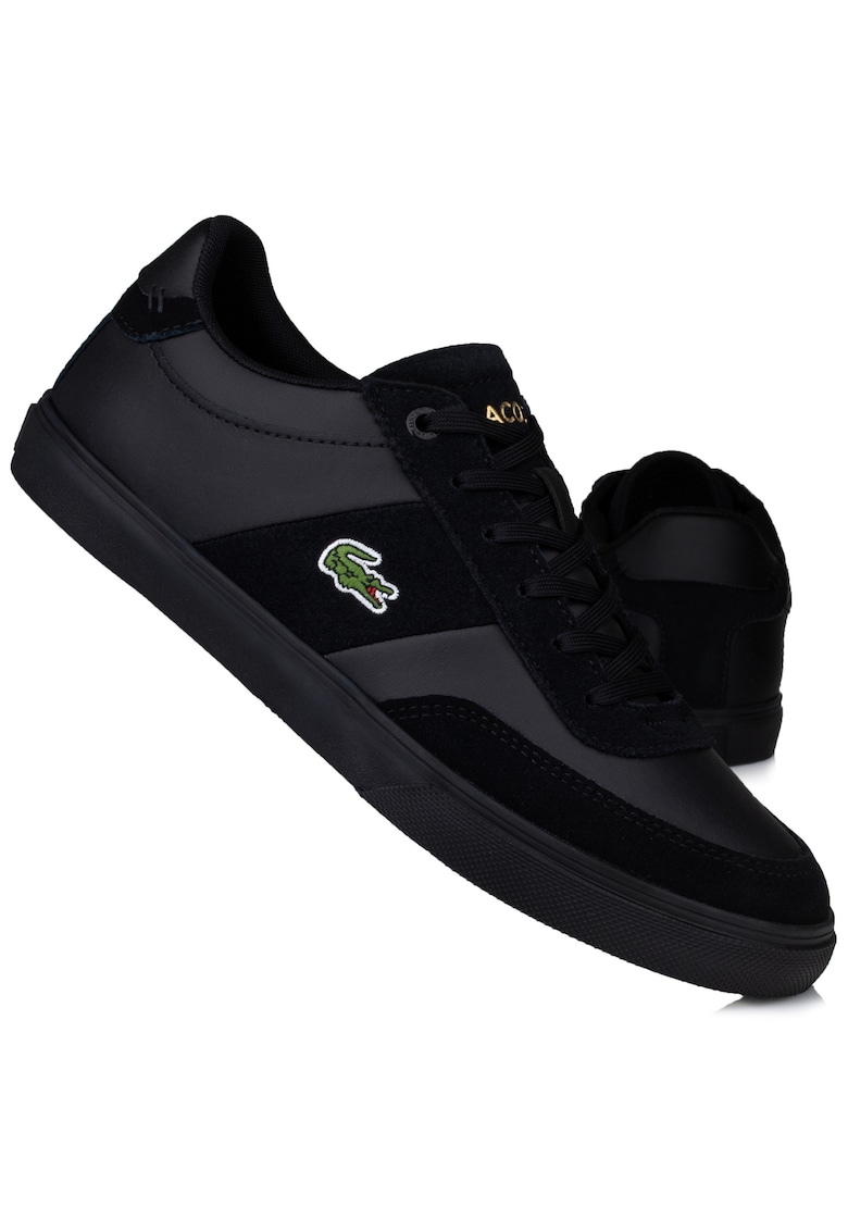 Tenisi barbati - Court-Master Pro - piele naturala - negru -