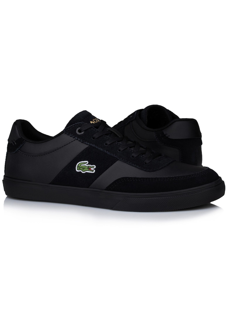 Pantofi sport Court-Master Pro - piele naturala - negru - pentru barbati