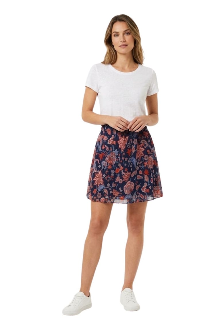 Fusta cu model floral -