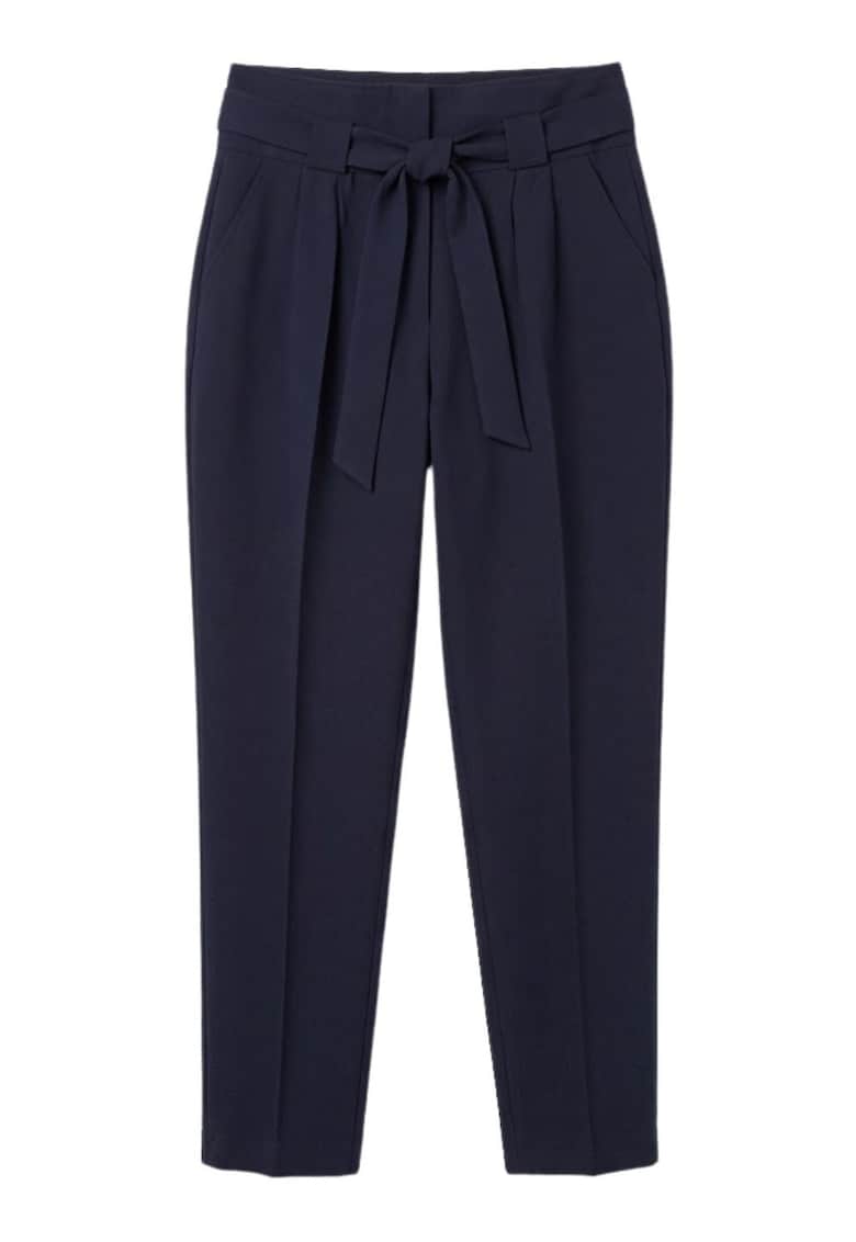 Pantaloni conici cu funda din panglici Polphe
