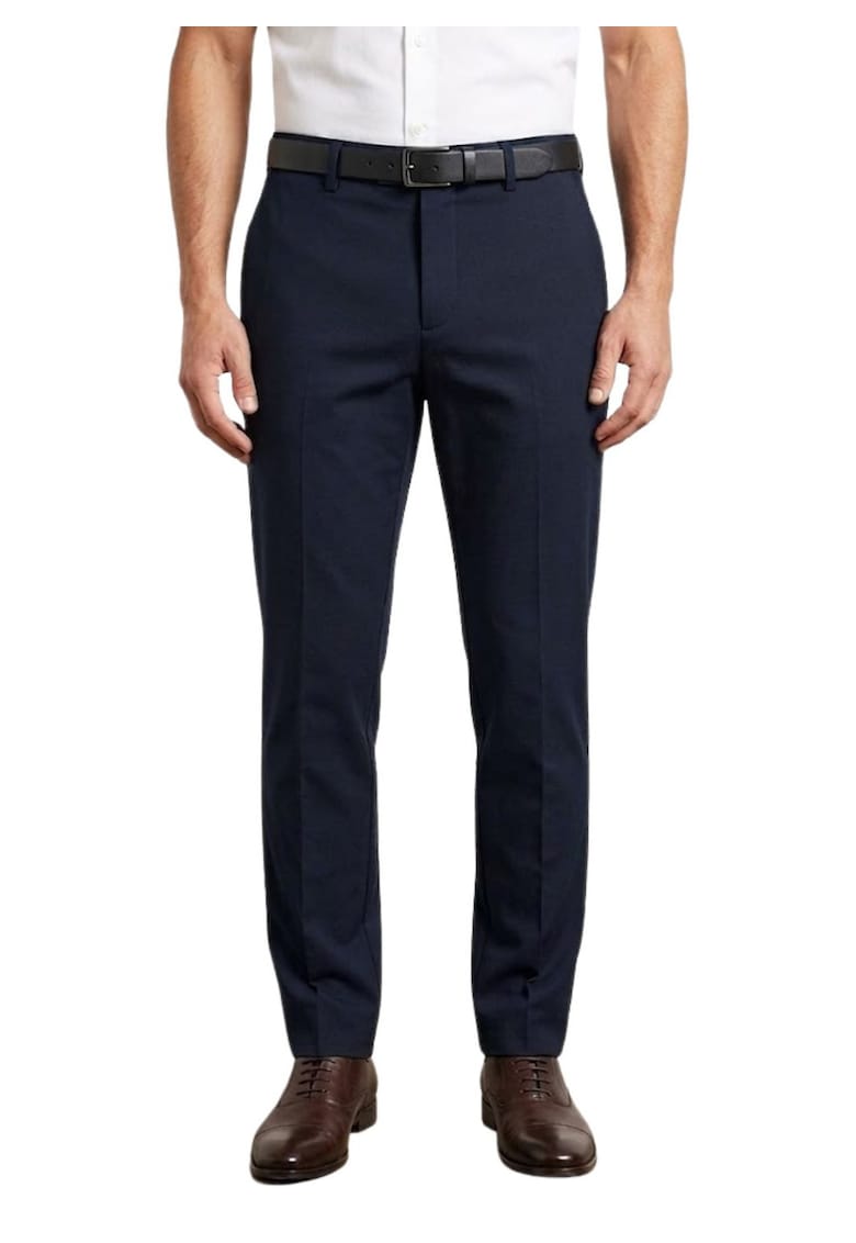 Pantaloni de costum slim fit din lana -
