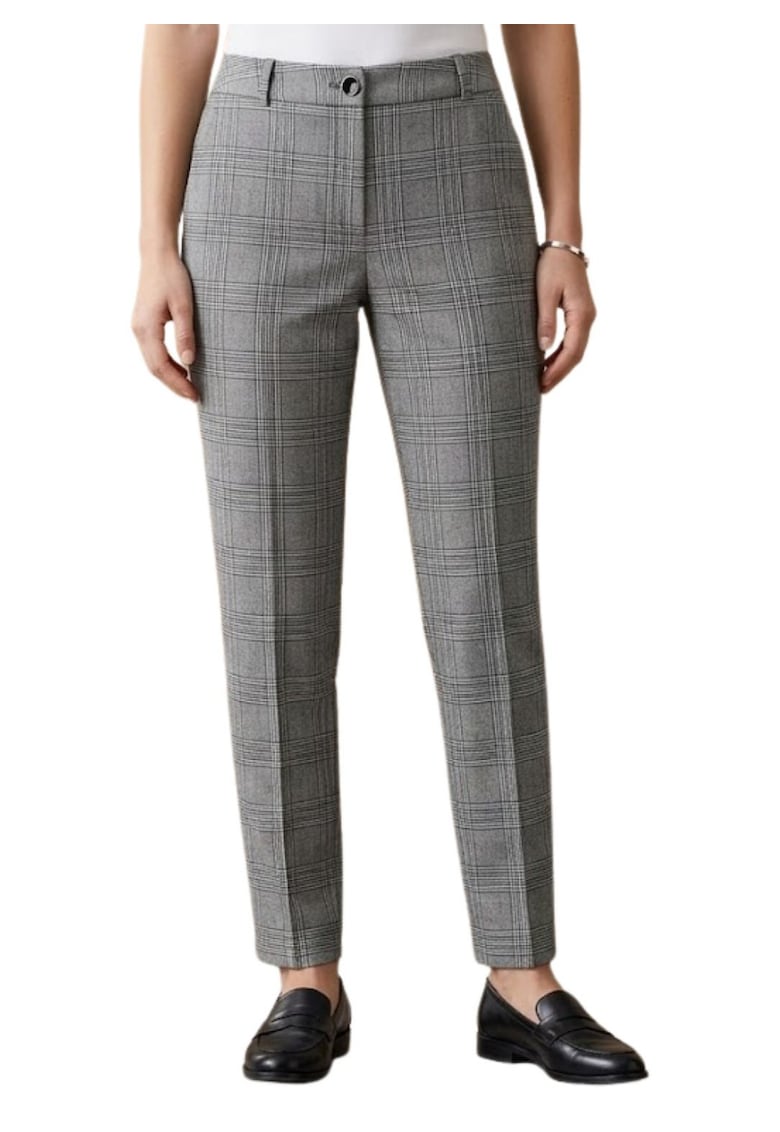 Pantaloni Chino cu imprimeu in carouri Prince