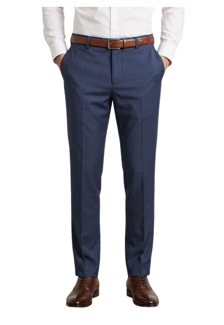 Pantalonui de costum slim fit de lana Modern -