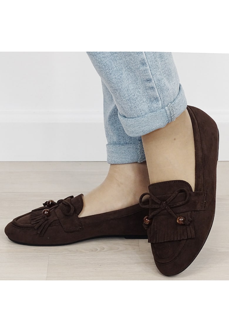Mocasini maro de tip loafers DXJ1530 02 20069 - Maro