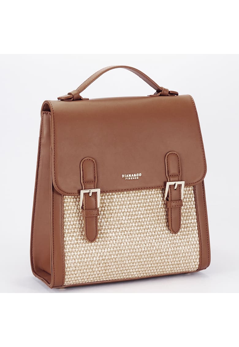 Rucsac roz deschis cu model impletit DHJ727-3 18 20091 - Maro