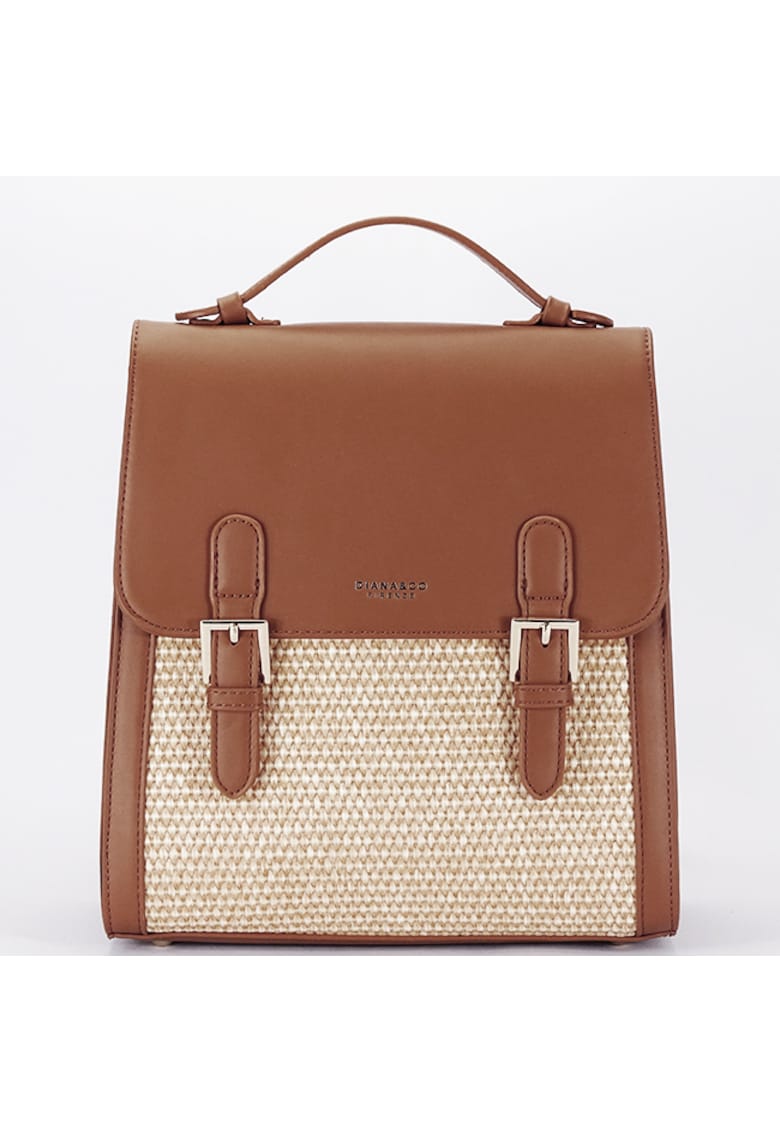 Rucsac roz deschis cu model impletit DHJ727-3 18 20091 - Maro