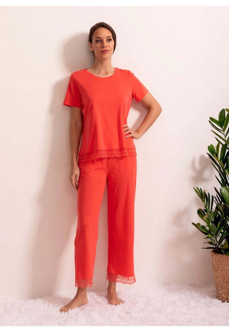 Pijama Dama Elis Modal - Portocaliu