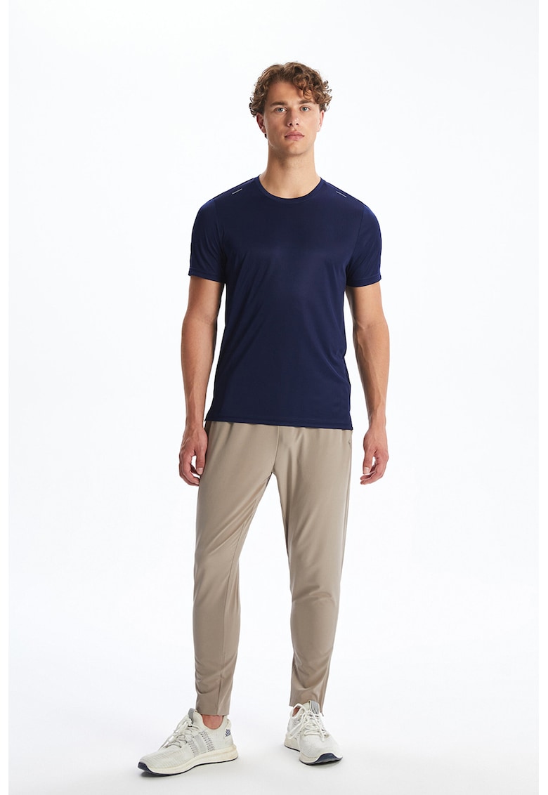 Pantaloni conici cu talie elastica - Maro deschis
