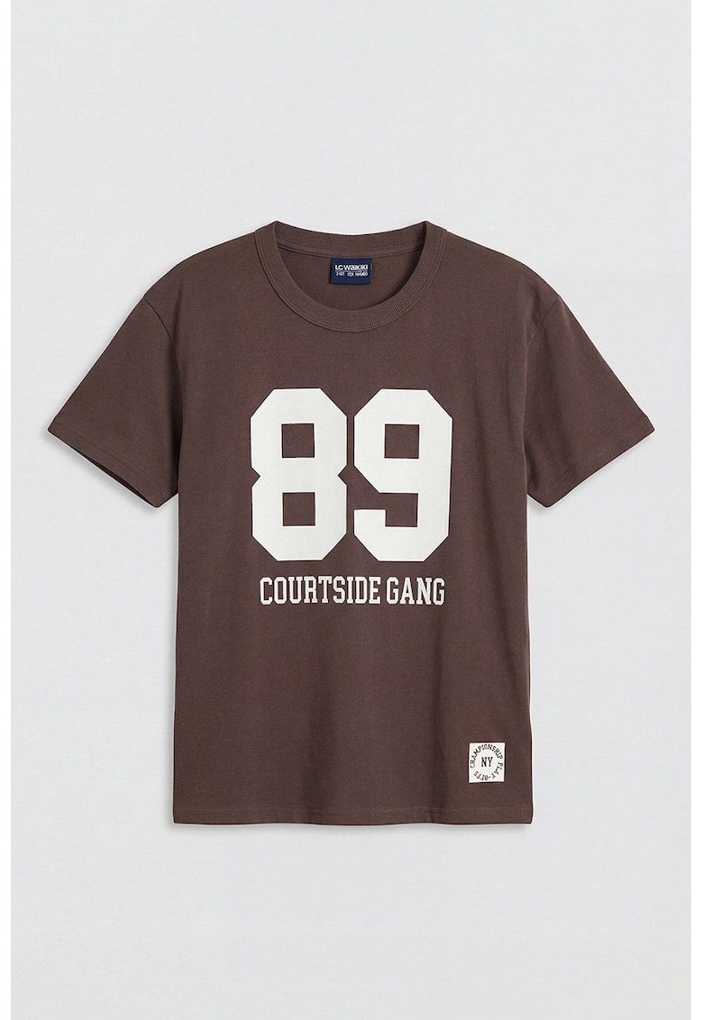 Tricou din bumbac Varsity - Maro