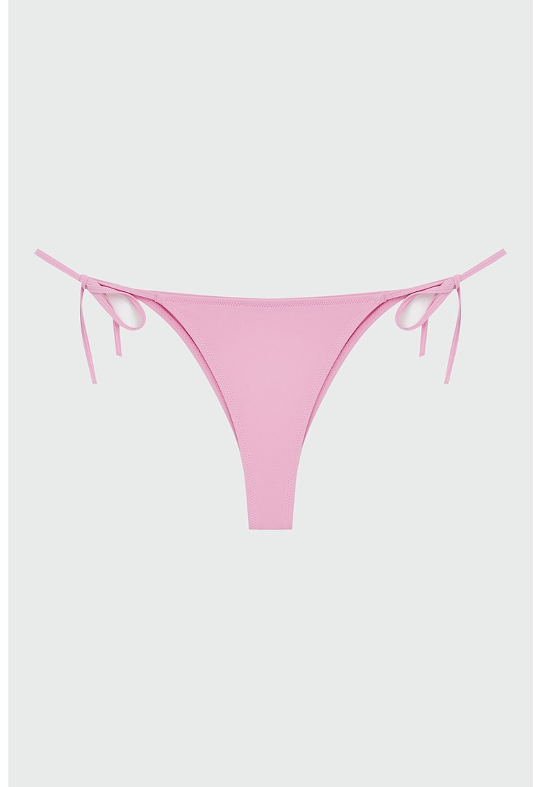 Slip uni cu prinderi laterale - Roz deschis