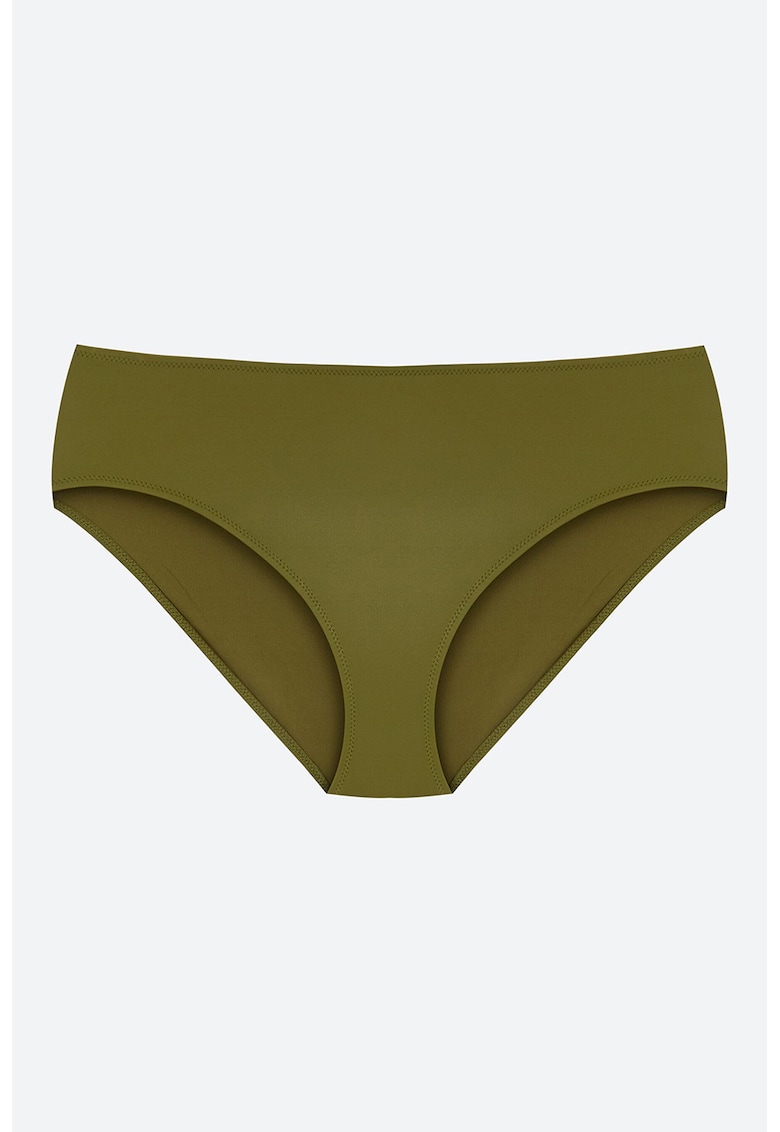Slip uni cu talie inalta - Kaki inchis