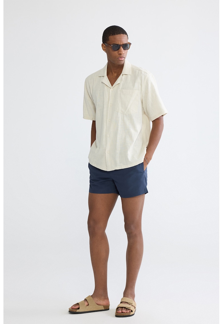 Pantaloni scurti relaxed fit de baie - Albastru inchis