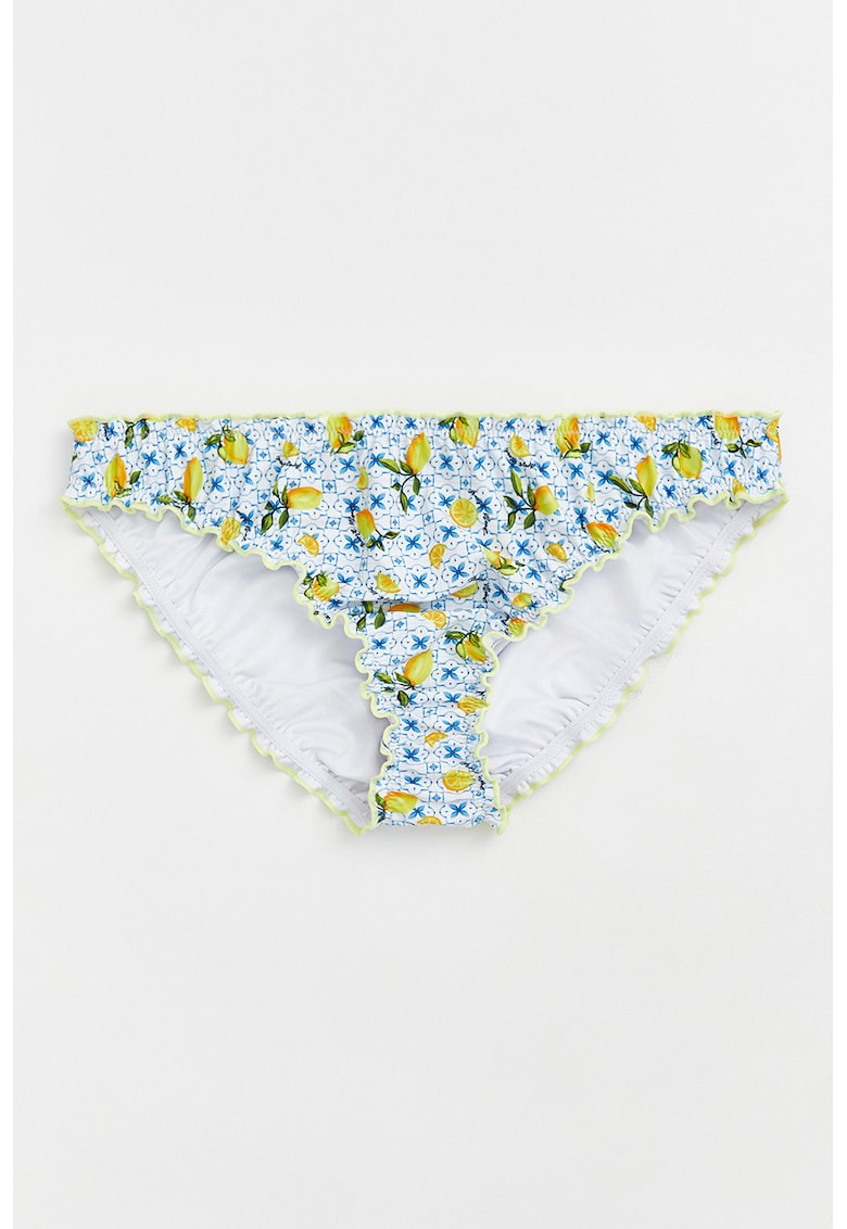 Slip cu model lamaie - Galben/Albastru