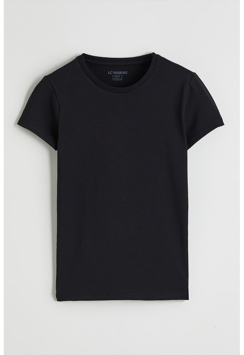Tricou uni regular fit - Negru