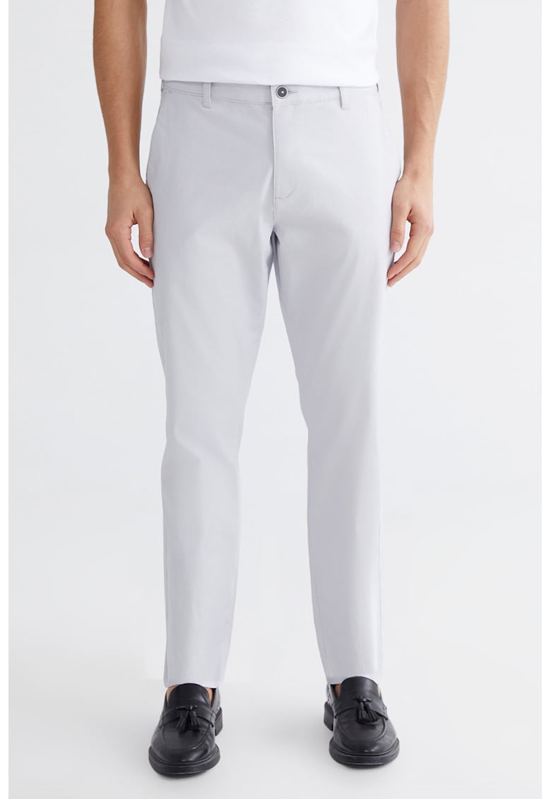 Pantaloni chino slim fit - Gri deschis
