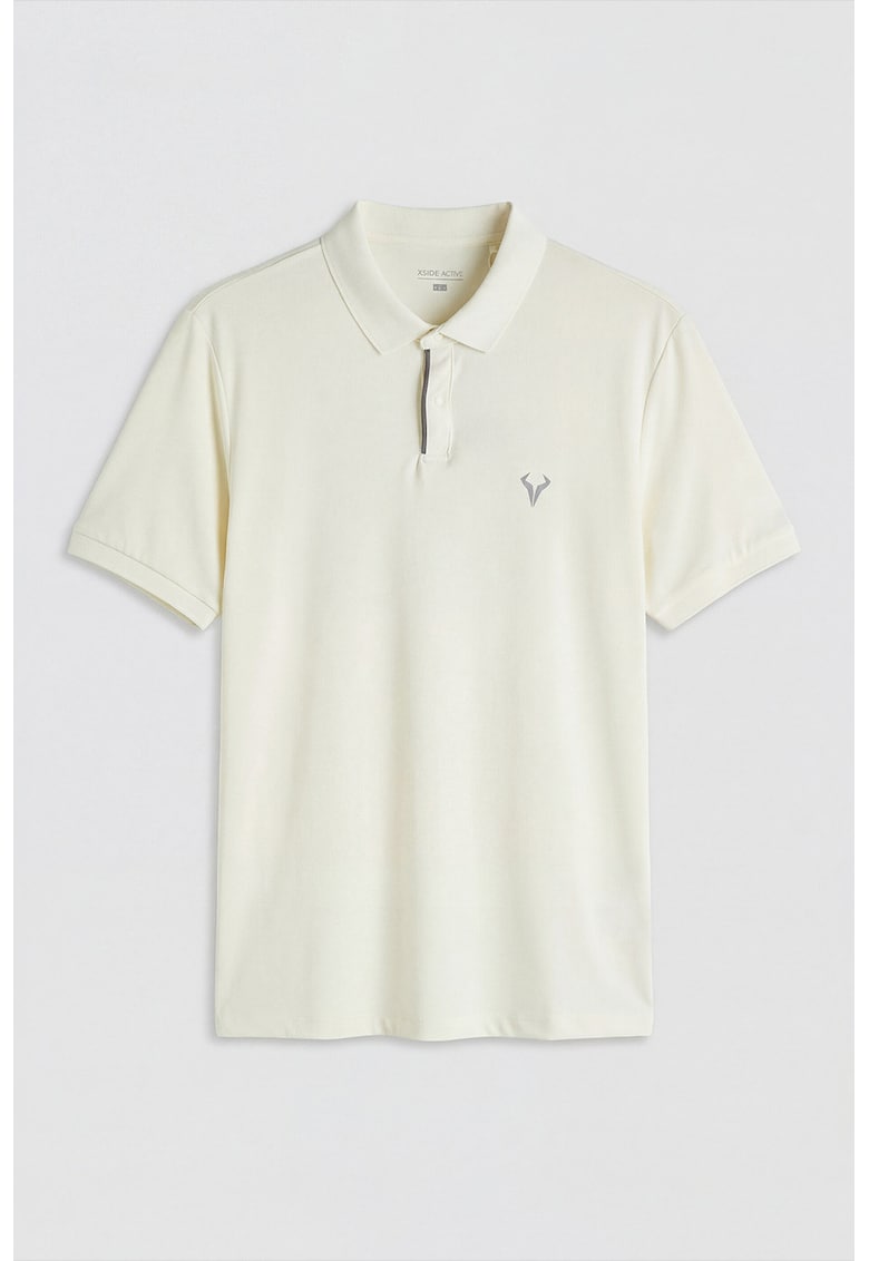 Tricou polo slim fit - Alb
