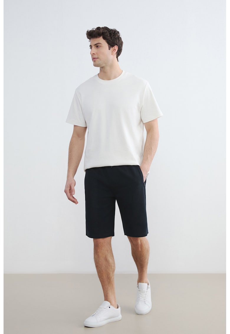 Pantaloni scurti de trening cu buzunare - Albastru ultramarin