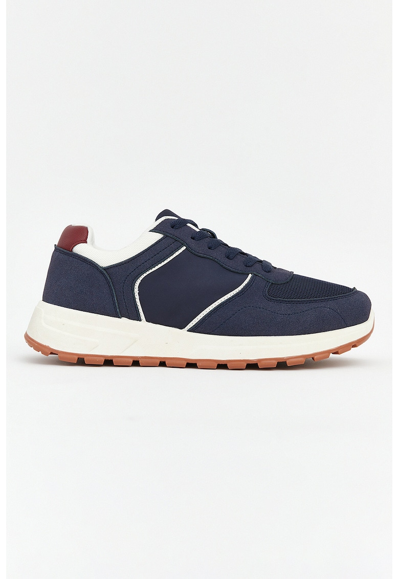 Pantofi sport low-cut - Alb/Bleumarin