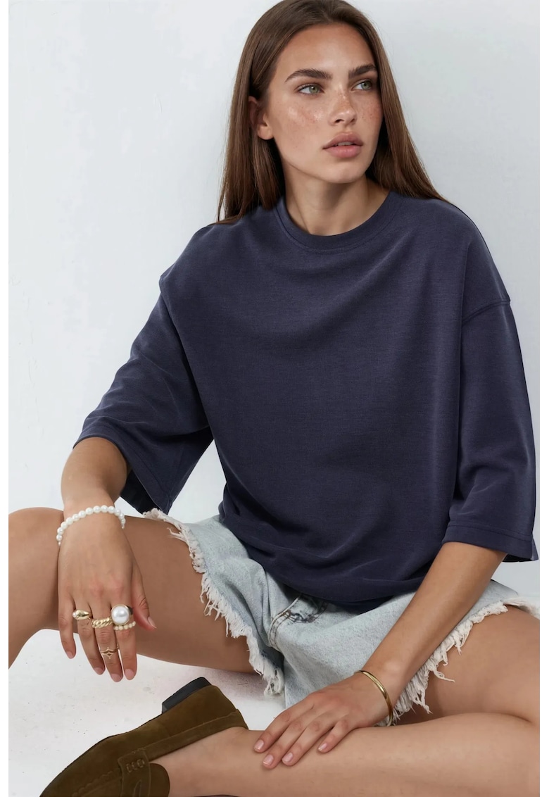 Tricou dama - Bleumarin - Poliester/Elastan