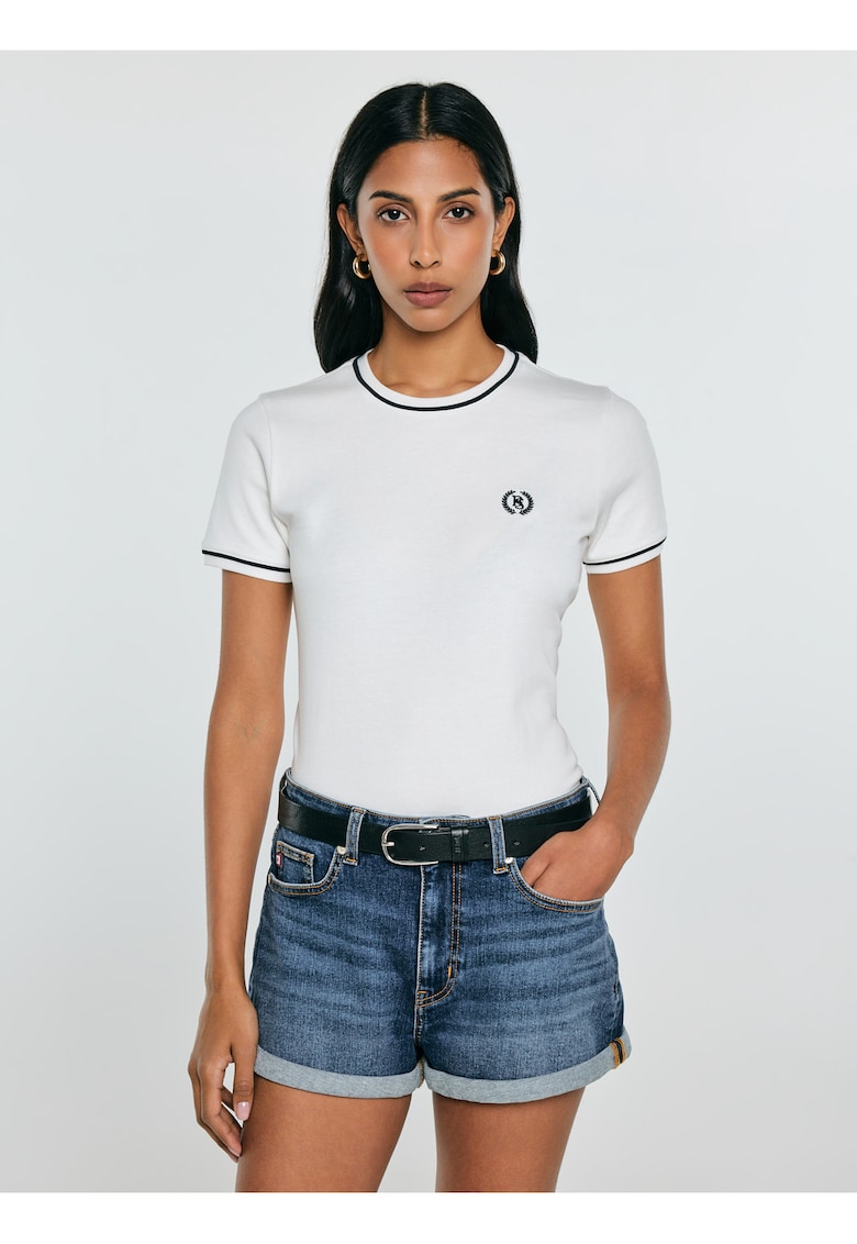 Tricou cu detaliu contrastant Lemoure