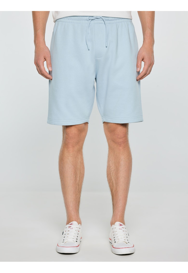 Pantaloni sport scurti din bumbac organic cu buzunare Luiss 400