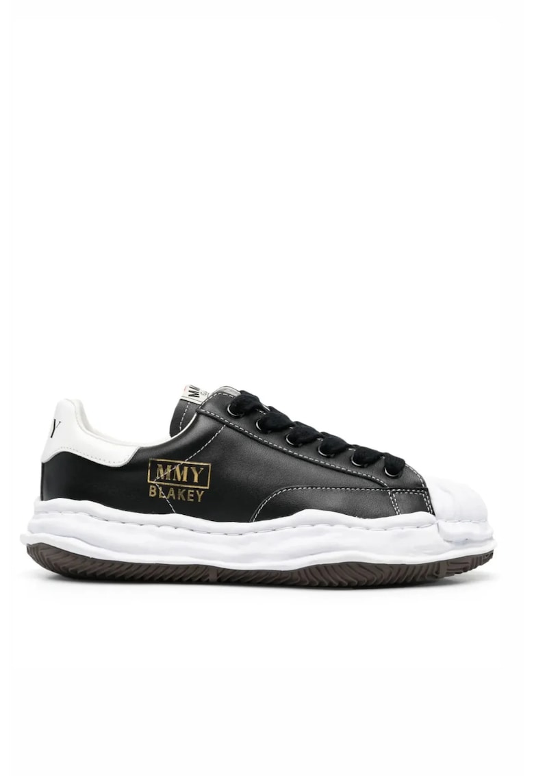 Maison Blakey logo-patch sneakers Black - Negru