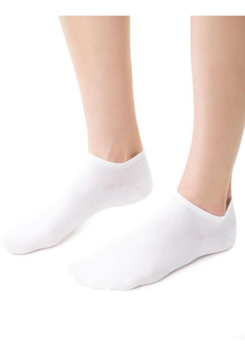 Sosete bumbac invizibile Invizibile S007 - Alb
