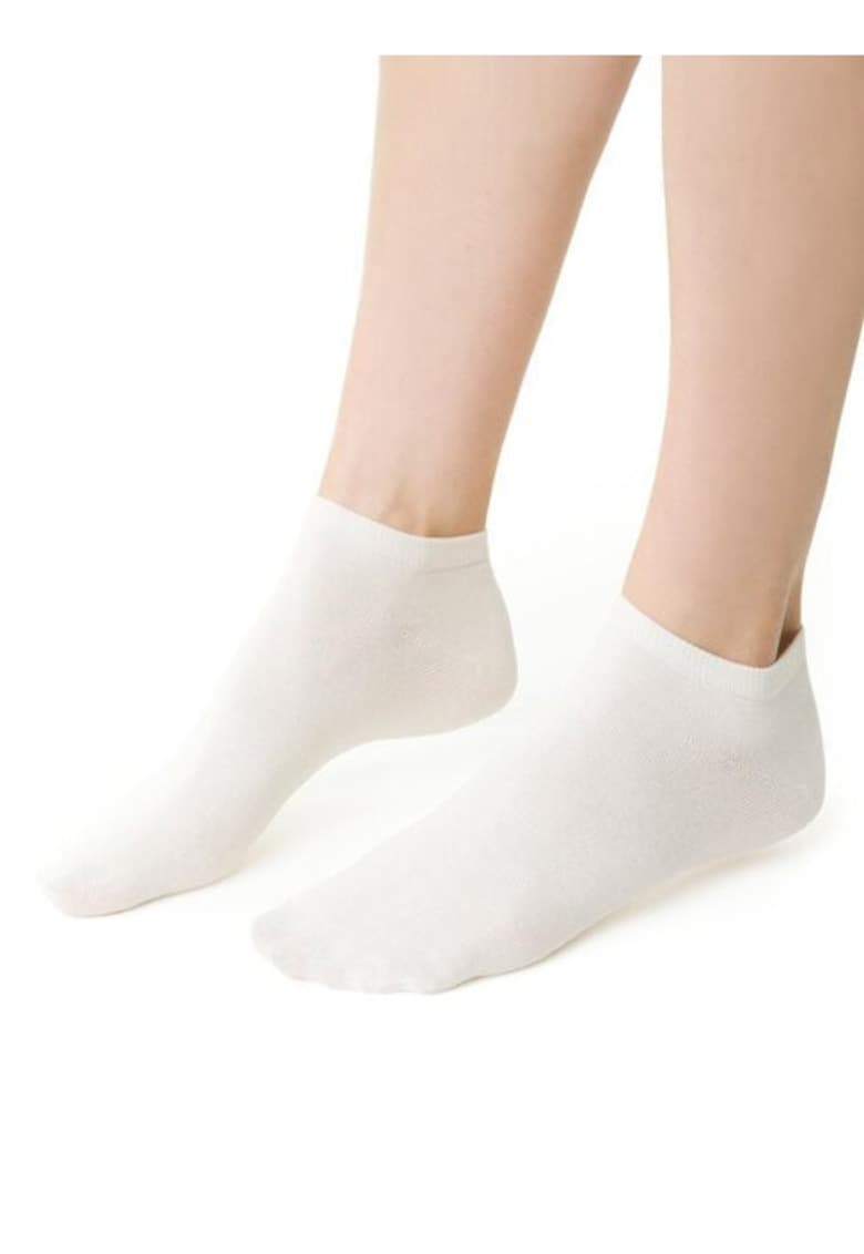 Sosete bumbac scurte S052 - Ecru