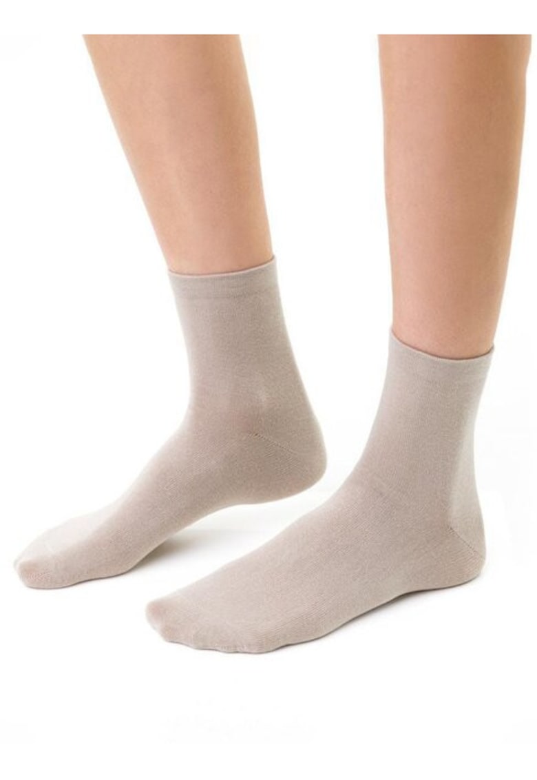 Sosete bumbac simple S037 - Bej