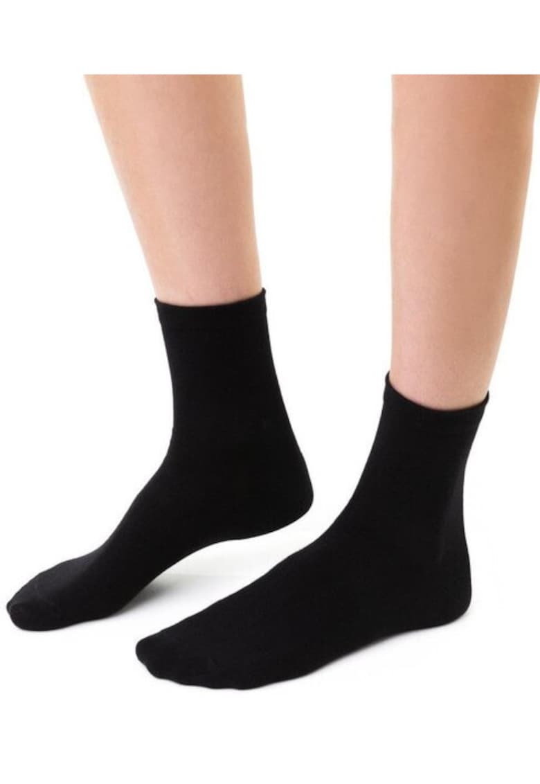 Sosete bumbac simple S037 - Negru