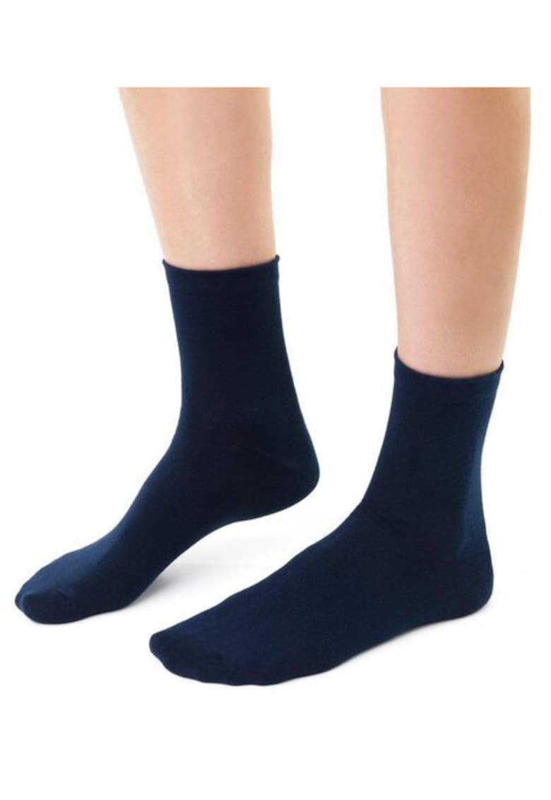 Sosete bumbac simple S037 - Bleumarin