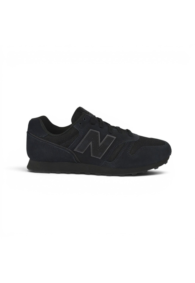 sport bărbați - M373253 - piele suede - negru - Negru