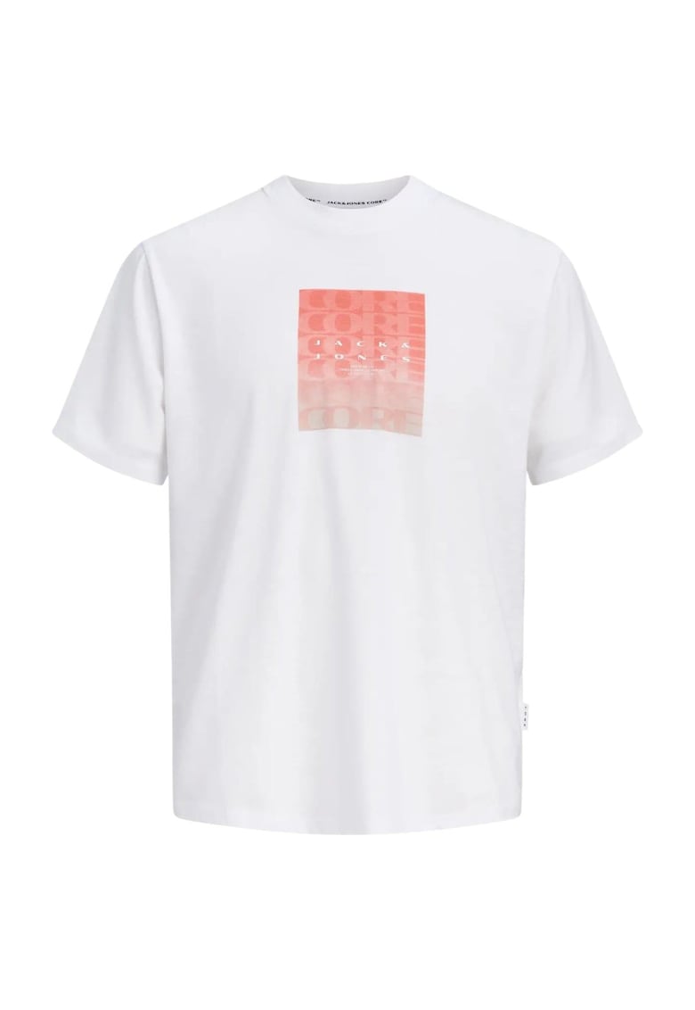 Tricou JACK &JONES Fusion Gradient Box Front 60222 - Alb