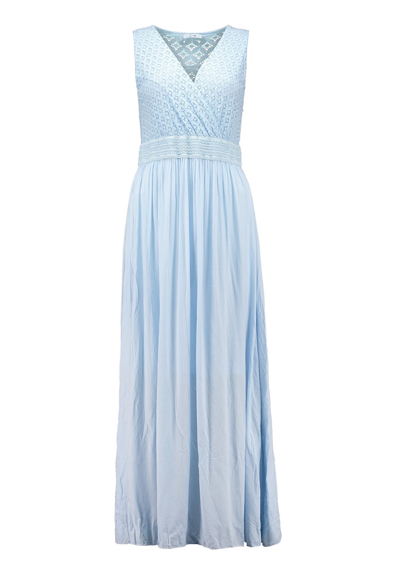 Rochie plisata - fara maneci - Albastru pastel
