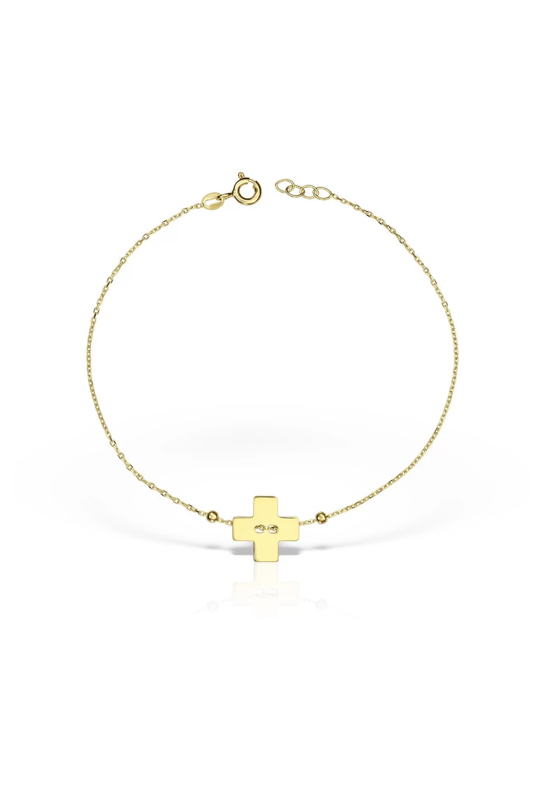 Bratara pentru adolescenti - aur 14 KT - unisex - lungime reglabila
