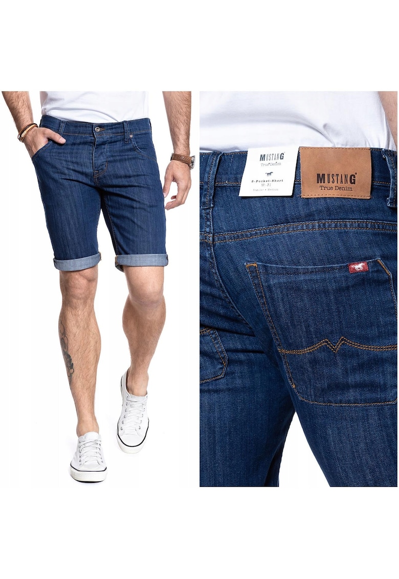 Pantaloni Scurti Mustang Pentru Bartbati Cu 5 Buzunare -