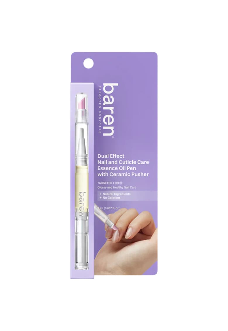 Ulei de unghii - Dual Effect 2-in-1 Nail & Cuticle Oil Pen with Ceramic Pusher - 2 ml