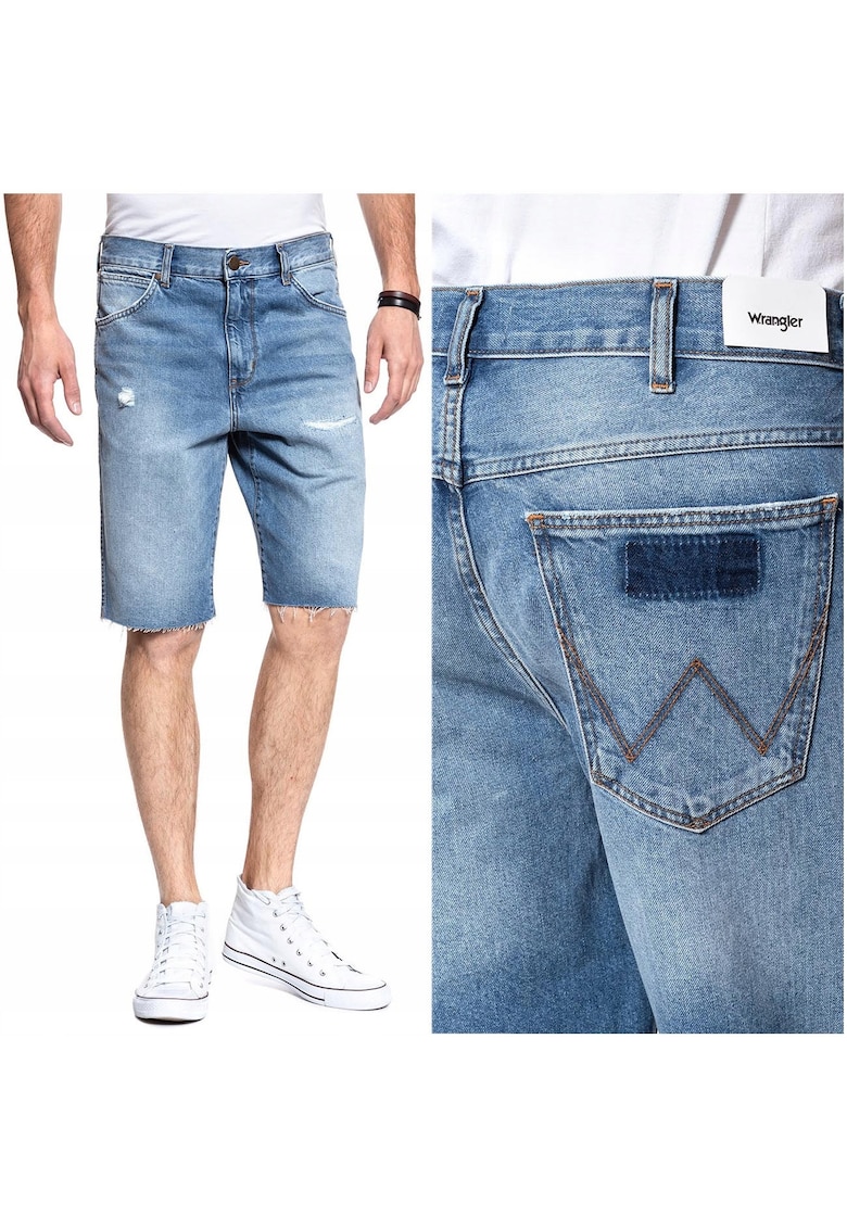 Męskie szorty jeansowe DENIM SHORT - Albastru