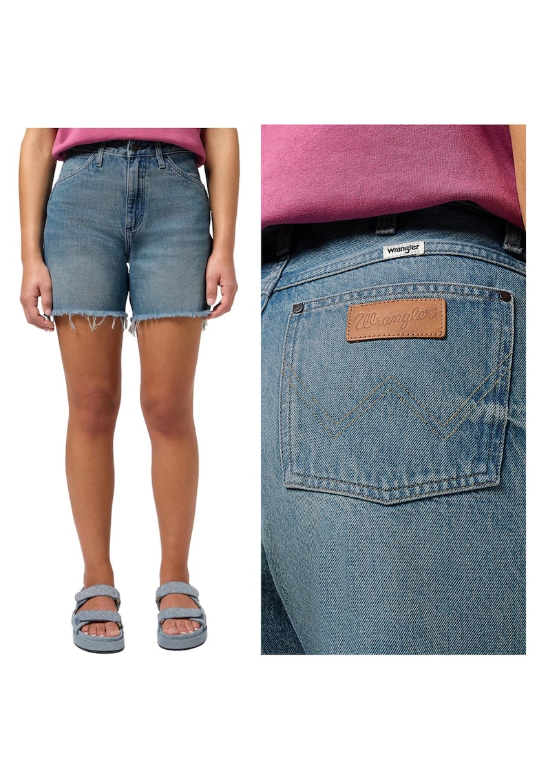 Blugi scurti dama Cowboy Short - regular fit - albastru - Albastru
