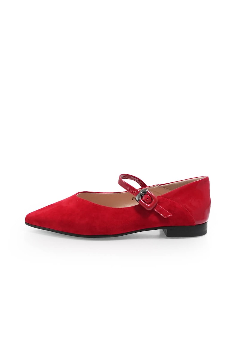 Pantofi Casual 2601454 din piele naturala Rosu 36 - Rosu