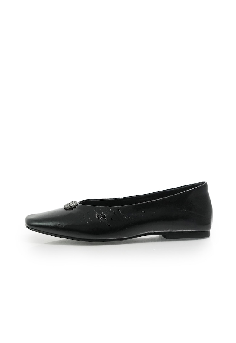 Balerini dama 2614003 din piele naturala lacuita - Negru