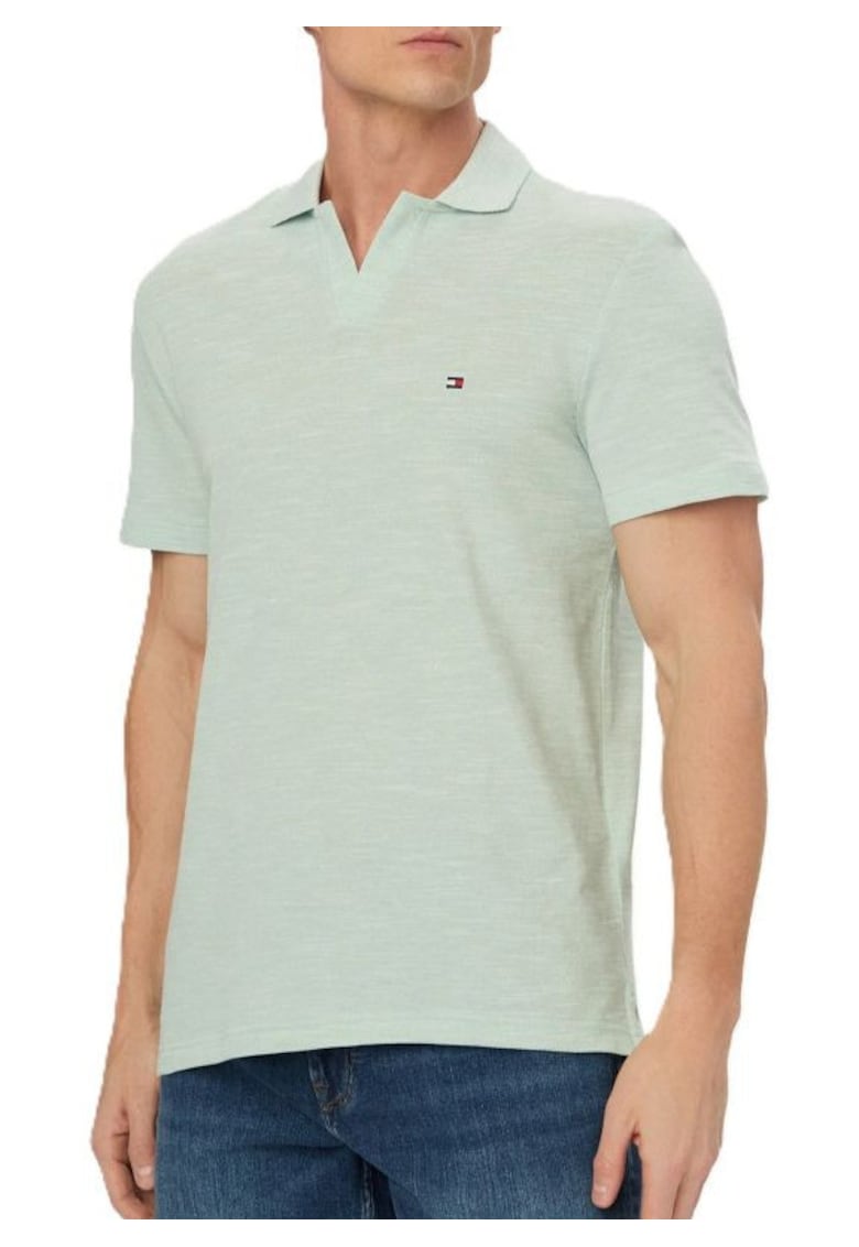 Tricou barbati polo SLUB OXFORD PIQUE REG POLO - Bumbac - Verde - Verde