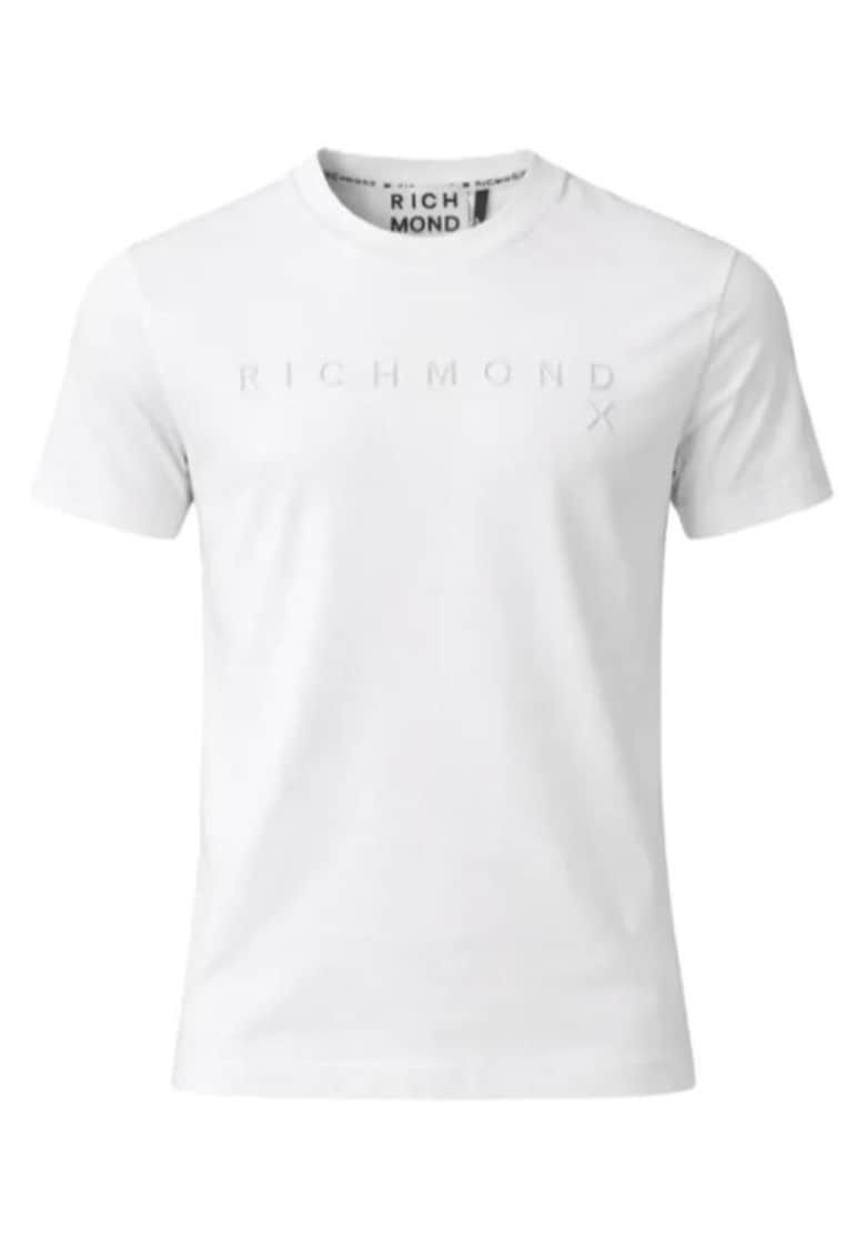 Tricou barbati T-SHIRT SILKOM - Bumbac - Alb - Alb