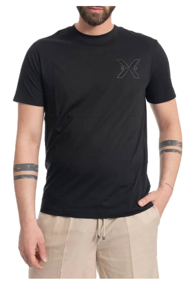 Tricou barbati T-SHIRT SEMITE - Bumbac - Negru - Negru