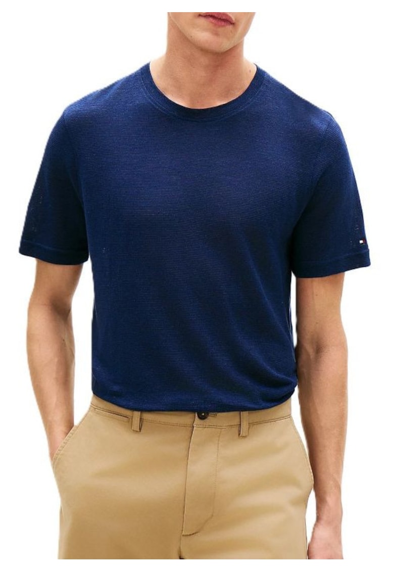 Tricou barbati DC LINEN TEE - Bumbac - Albastru - Albastru
