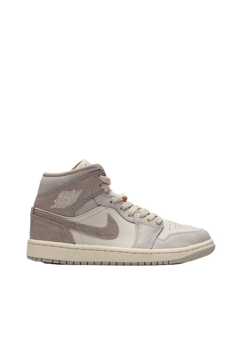 Pantofi sport dama WMNS AIR JORDAN 1 MID SE V2 - Piele naturala - Crem -