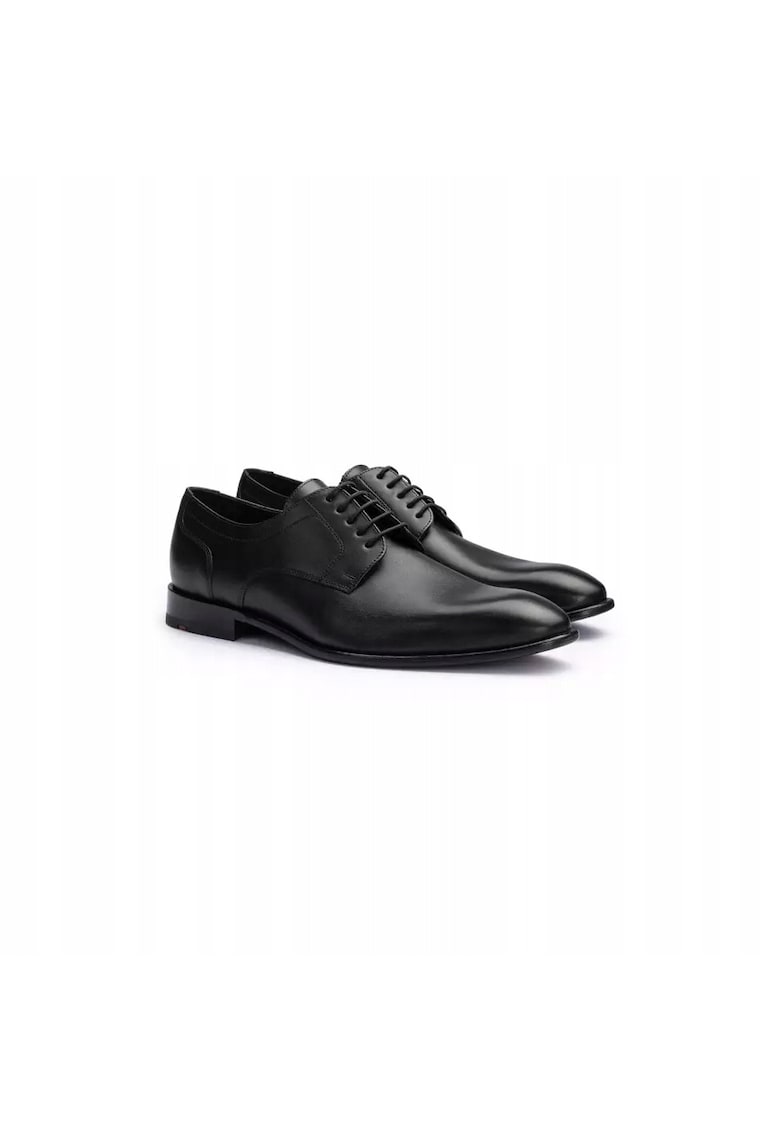Pantofi derby barbati Leno 110 - piele naturala - negru - Negru